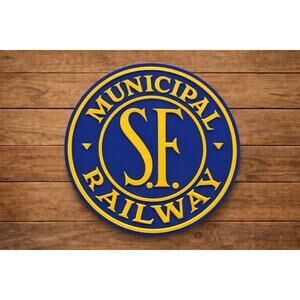 San Francisco California Railway Sign Cable Car Train Trolly CUSTOMIZE COLORS